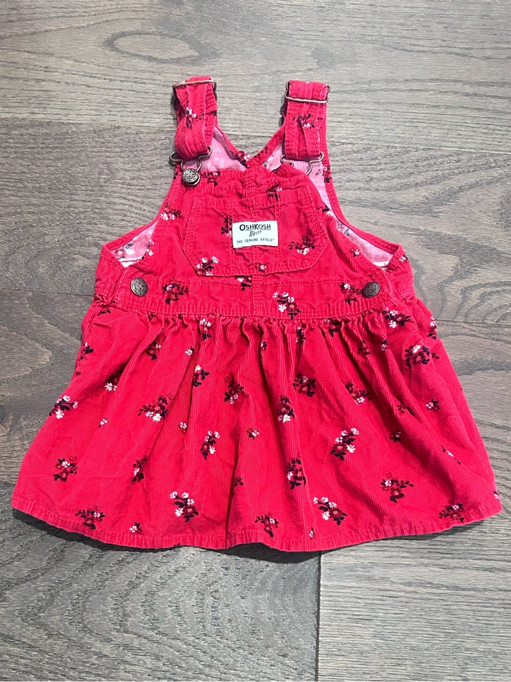 Oshkosh Size 18 month Girl's Overall Jumper Dress